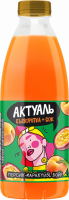 Напиток сывороточный АКТУАЛЬ Сыворотка+Сок Персик и маракуйя с соком, без змж, 930г