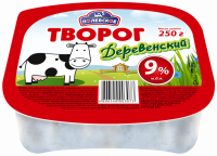 Творог ПОЛЕВСКОЕ Деревенский 9%, без змж, 250г
