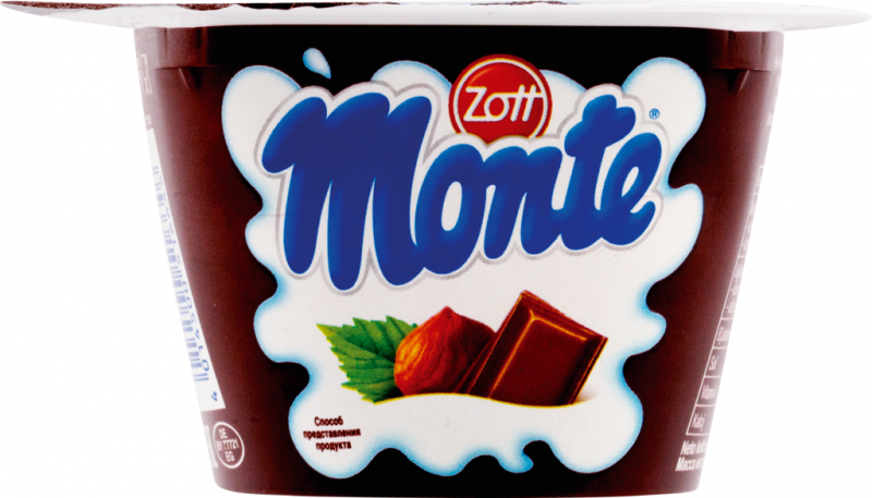 Десерт молочный ZOTT Monte с шоколадом и лесными орехами 13,3%, без змж, 150г Десерт молочный ZOTT Monte с шоколадом и лесными орехами 13,3%, без змж, 150г