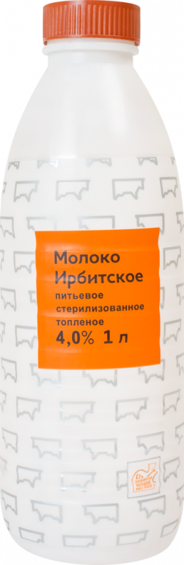 Молоко стерилизованное топленое ИРБИТСКОЕ 4%, без змж, 1000г Молоко стерилизованное топленое ИРБИТСКОЕ 4%, без змж, 1000г