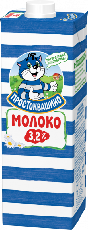 Молоко ультрапастеризованное ПРОСТОКВАШИНО 3,2%, без змж, 950мл Молоко ультрапастеризованное ПРОСТОКВАШИНО 3,2%, без змж, 950мл