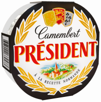 Сыр PRESIDENT Camembert с белой плесенью 45%, без змж, 125г