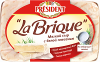 Сыр мягкий PRESIDENT La Brique с белой плесенью 45%, без змж, 200г