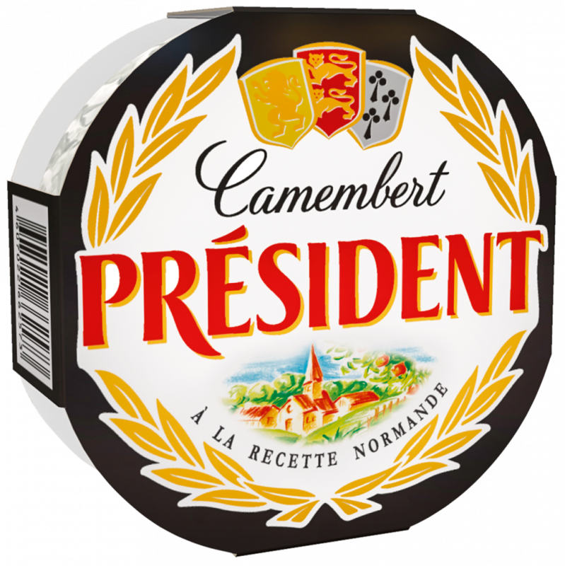 Сыр PRESIDENT Camembert с белой плесенью 45%, без змж, 125г