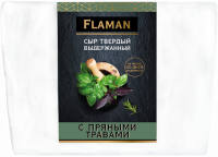 Сыр твердый FLAMAN с пряными травами 40%, без змж, 200г