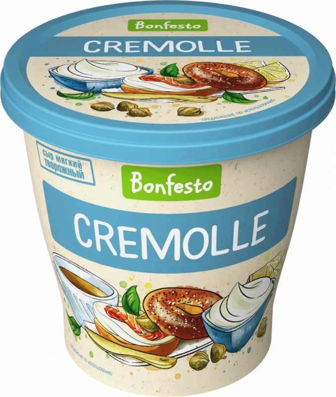 Сыр творожный мягкий BONFESTO Cremolle 65%, без змж, 125г Сыр творожный мягкий BONFESTO Cremolle 65%, без змж, 125г