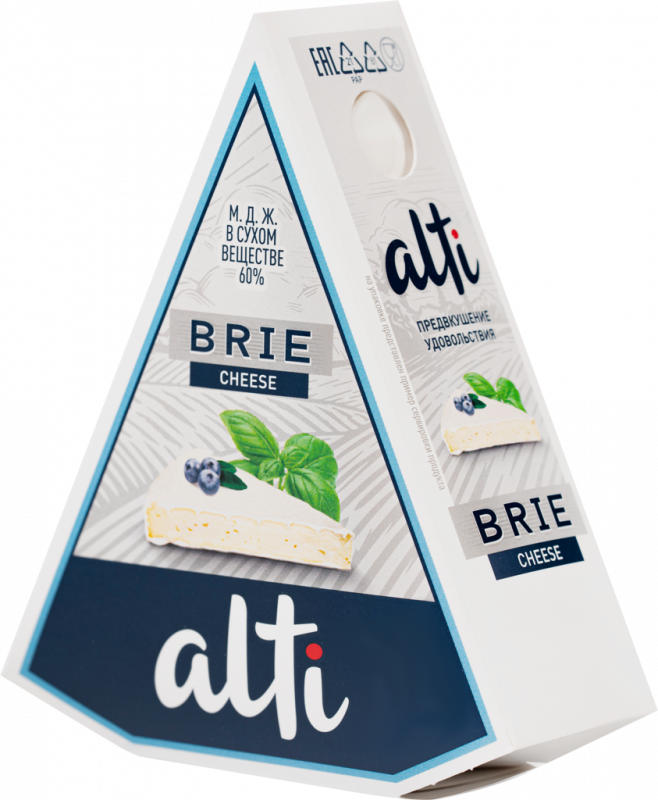 Сыр ALTI Brie 60%, треугольник, без змж, 125г