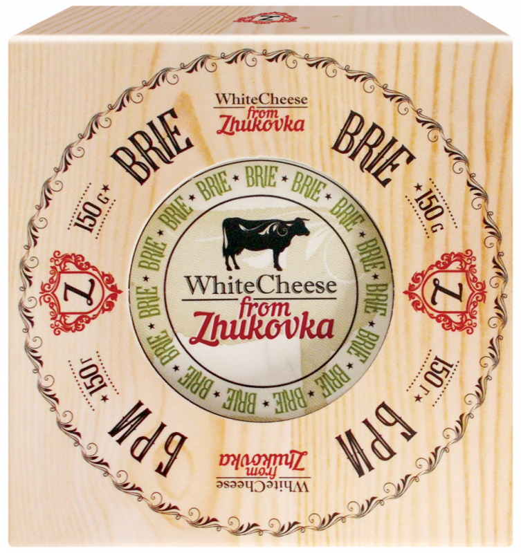 Сыр FROM ZHUKOVKA Бри с белой плесенью 60%, без змж, 150г Сыр FROM ZHUKOVKA Бри с белой плесенью 60%, без змж, 150г