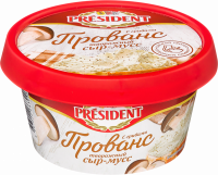 Сыр-мусс творожный PRESIDENT Прованс с грибами 60%, без змж, 120г