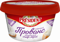 Сыр-мусс творожный PRESIDENT Прованс Сливочный 62%, без змж, 120г