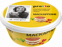 Сыр PRETTO Маскарпоне 80%, без змж, 250г