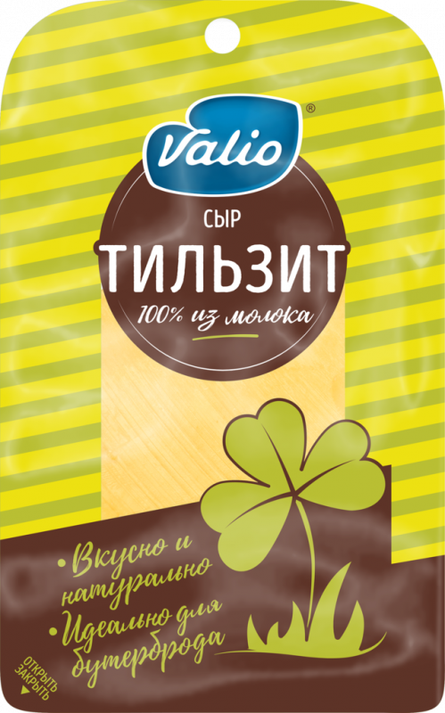Сыр полутвердый VALIO Тильзит 45%, нарезка, без змж, 120г Сыр полутвердый VALIO Тильзит 45%, нарезка, без змж, 120г