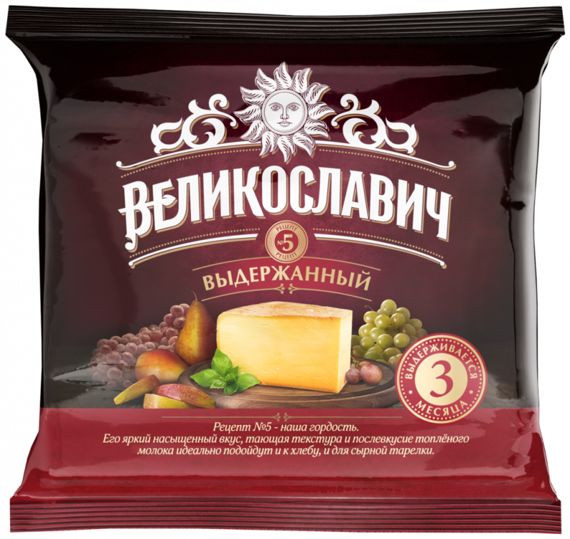Сыр полутвердый ВЕЛИКОСЛАВИЧ выдержанный 50%,, без змж, 200г Сыр полутвердый ВЕЛИКОСЛАВИЧ выдержанный 50%,, без змж, 200г