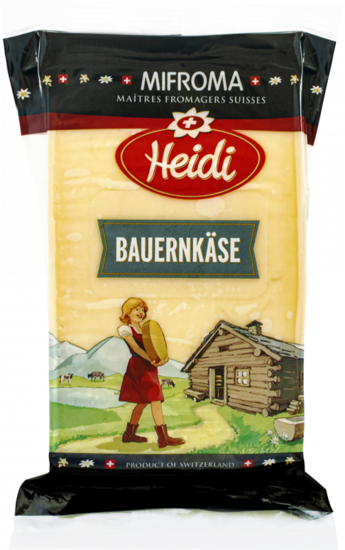Сыр HEIDI Фермерский Швейцарский 49%, без змж, 170г
