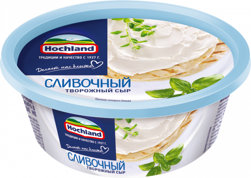 Сыр творожный HOCHLAND Сливочный 60%, без змж, 140г Сыр творожный HOCHLAND Сливочный 60%, без змж, 140г
