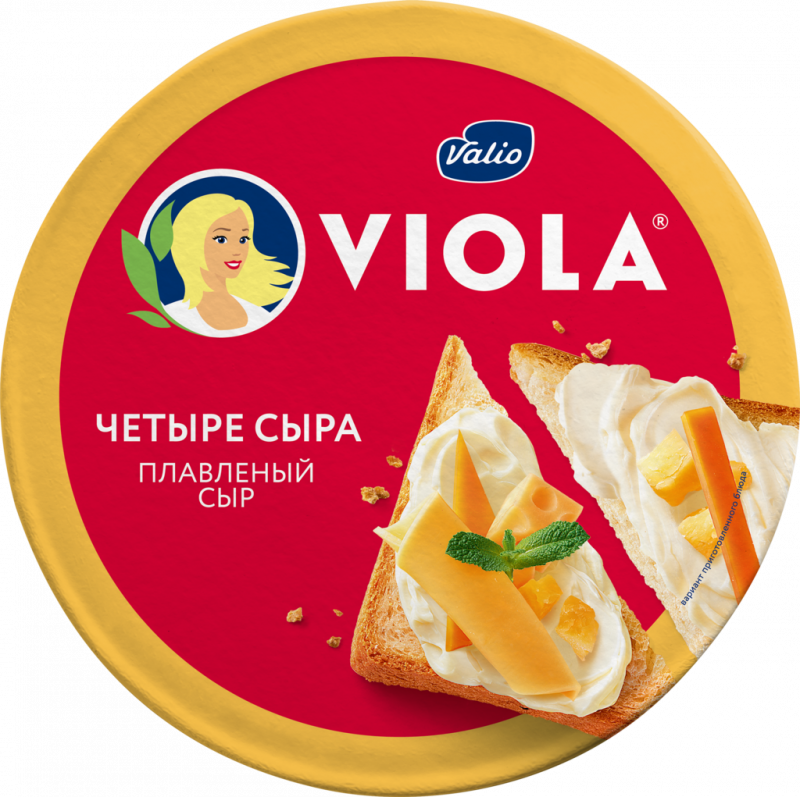 Сыр плавленый VIOLA Четыре сыра 45%, без змж, 130г Сыр плавленый VIOLA Четыре сыра 45%, без змж, 130г