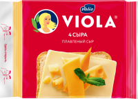 Сыр плавленый VIOLA Четыре сыра, ломтики, без змж, 140г