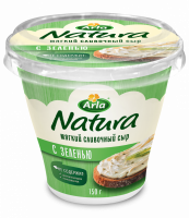 Сыр мягкий ARLA NATURA с зеленью 55%, без змж, 150г