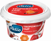 Сыр творожный VALIO c паприкой и перцем чили 66%, без змж, 150г