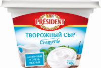 Сыр творожный PRESIDENT Cremerie Сливочный 56%, без змж, 140г