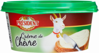 Сыр плавленый PRESIDENT Creme de chevre с белой плесенью 50%, без змж, 125г