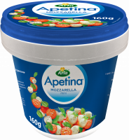 Сыр ARLA APETINA Моцарелла мини 45%, без змж, масса сыра 160г, вес с рассолом 350г