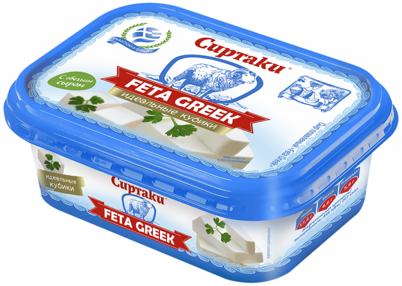 Сыр плавленый СИРТАКИ Feta Greek с овечьим сыром 45%, без змж, 200г Сыр плавленый СИРТАКИ Feta Greek с овечьим сыром 45%, без змж, 200г