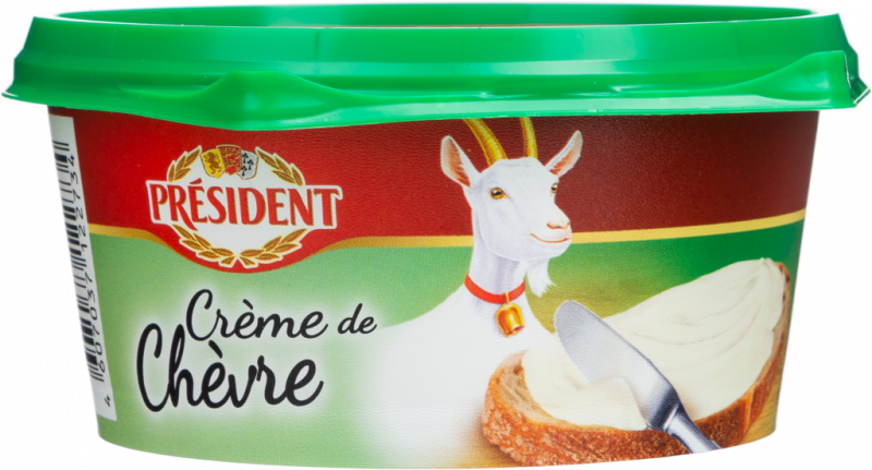 Сыр плавленый PRESIDENT Creme de chevre с белой плесенью 50%, без змж, 125г Сыр плавленый PRESIDENT Creme de chevre с белой плесенью 50%, без змж, 125г